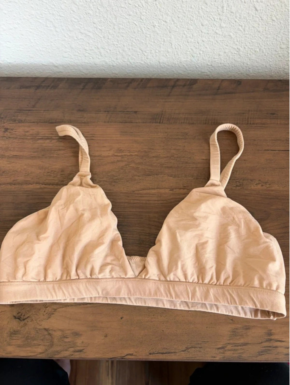 SKIMS beige bralette L